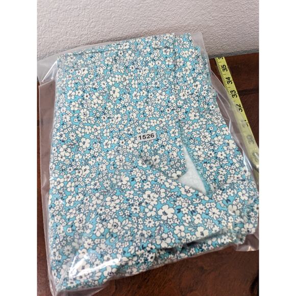 The Limited Floral Chino Shorts 8 Teal Mid Rise Zip Front Slit Casual Flat Front - Picture 10 of 10